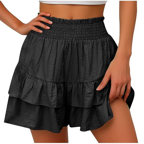 Женские шорты с высокой талией, сборкой и ярусами Yesfashion, Black
Женские шорты с высокой талией, сборкой и ярусами Yesfashion, Black