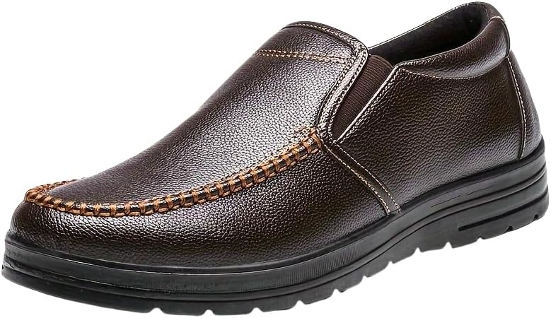 Мужские винтажные лоферы однотонного цвета с легкой посадкой, удобные, нескользящие повседневные и прочные формальные обувь для активного отдыха на открытом воздухе Hoalox, коричневый
Мужские винтажные лоферы однотонного цвета с легкой посадкой, удобные, нескользящие повседневные и прочные формальные обувь для активного отдыха на открытом воздухе Hoalox, коричневый