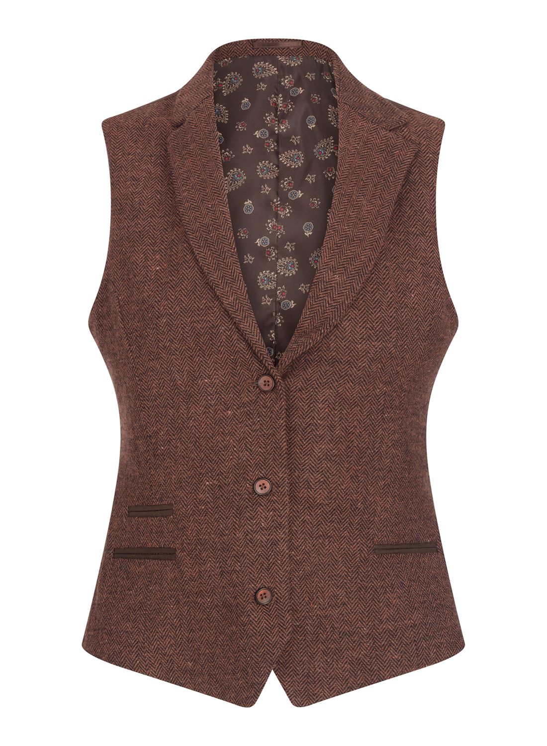 Твидовый жилет в ёлочку, 1920-е годы TruClothing, коричневый
Твидовый жилет в ёлочку, 1920-е годы TruClothing, коричневый