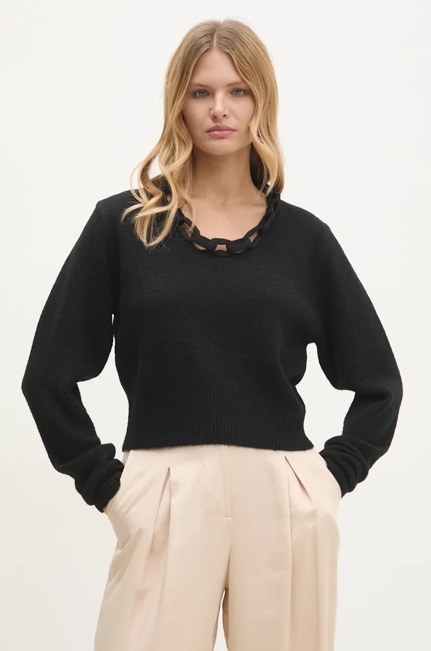 Шерстяной свитер Answear Lab, черный
Шерстяной свитер Answear Lab, черный
