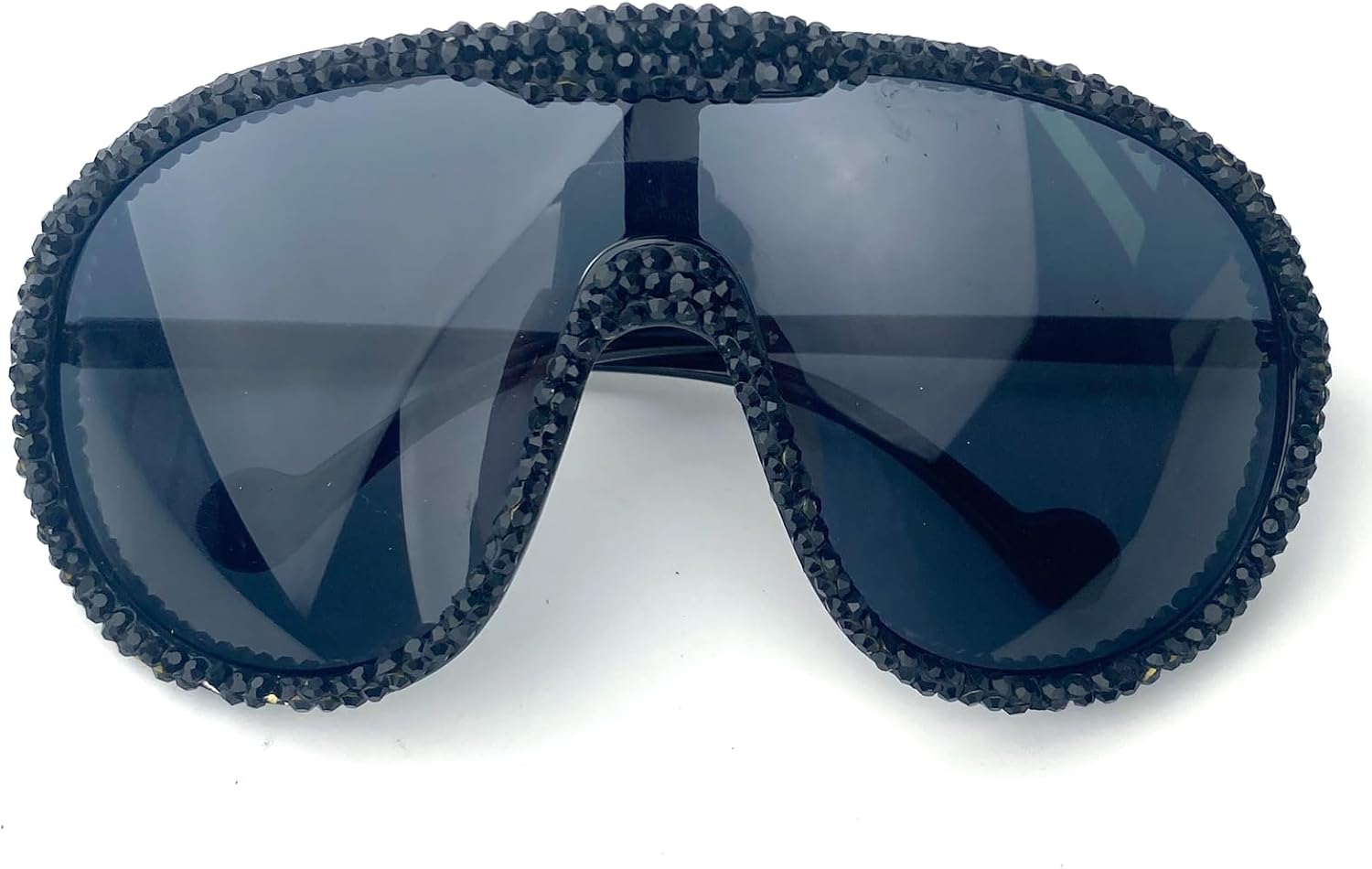 Большие цельные солнцезащитные очки со стразами для женщин, модные сверкающие солнцезащитные очки в стиле панк с бриллиантами, очки с защитой от УФ-излучения UV400 mincl, Black
Большие цельные солнцезащитные очки со стразами для женщин, модные сверкающие солнцезащитные очки в стиле панк с бриллиантами, очки с защитой от УФ-излучения UV400 mincl, Black