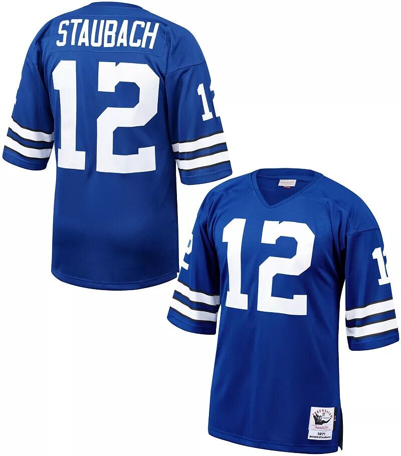 Мужская игровая майка Mitchell & Ness Dallas Cowboys Roger Staubach # 12 Royal 1971 года
Мужская игровая майка Mitchell & Ness Dallas Cowboys Roger Staubach # 12 Royal 1971 года