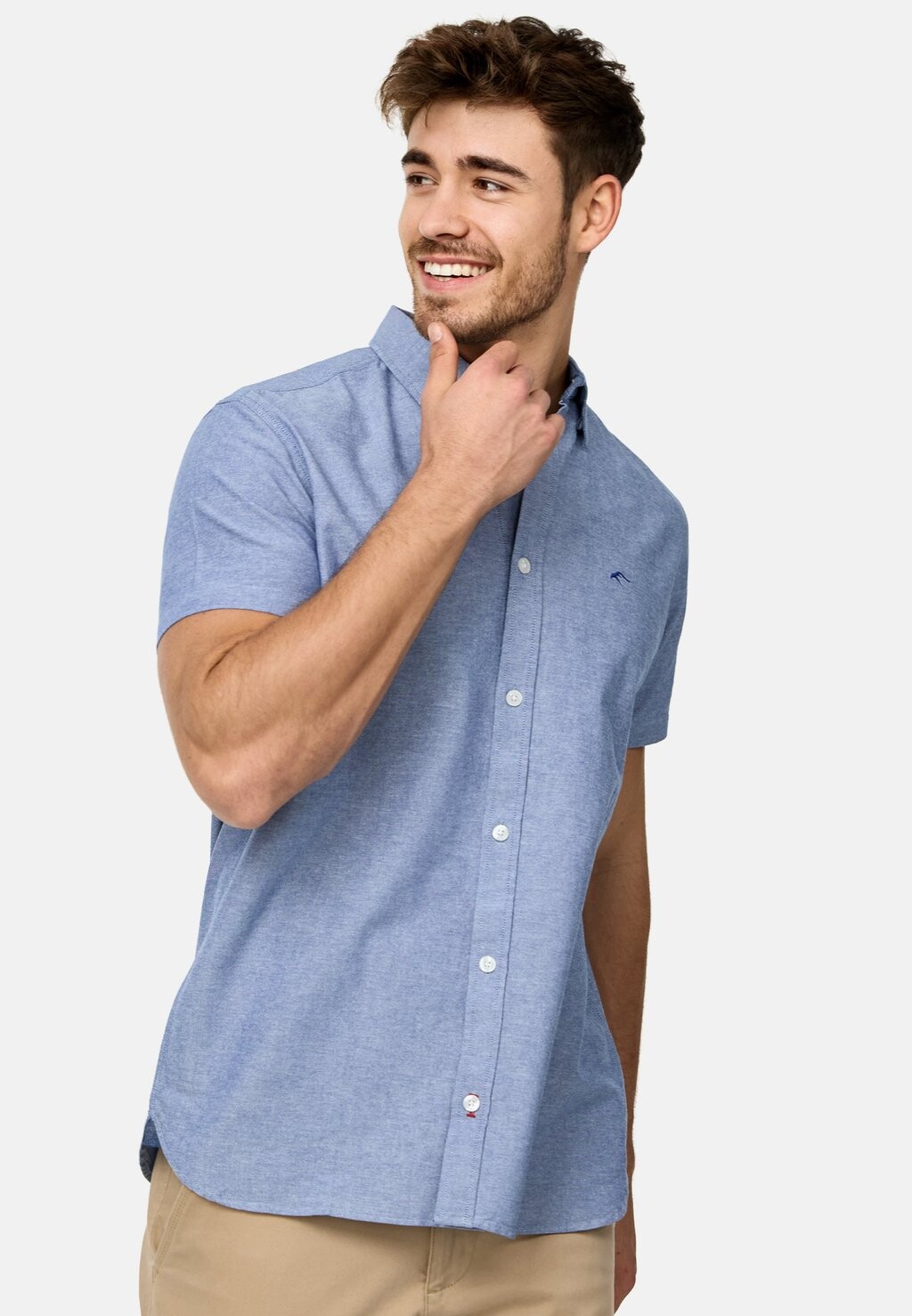 Рубашка KURZARM KENNER INDICODE JEANS, синий 
Рубашка KURZARM KENNER INDICODE JEANS, синий