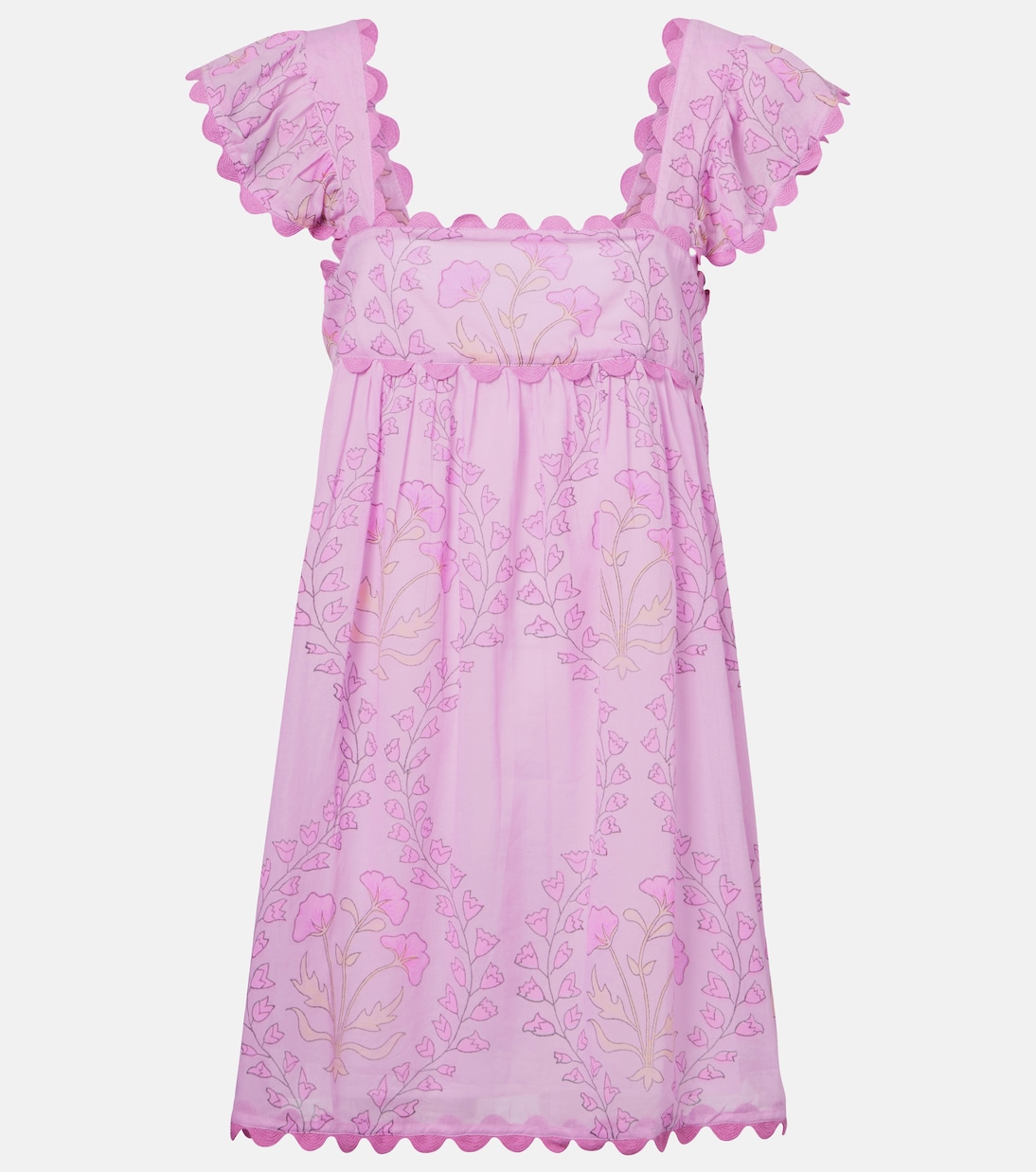 Мини-платье из хлопка с рюшами Juliet Dunn, Violet/ Peach
Мини-платье из хлопка с рюшами Juliet Dunn, Violet/ Peach