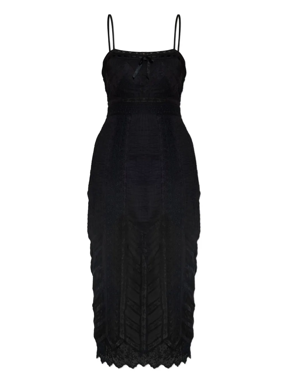 Миди-платье Celadine с кружевными вставками LoveShackFancy, черный
Миди-платье Celadine с кружевными вставками LoveShackFancy, черный