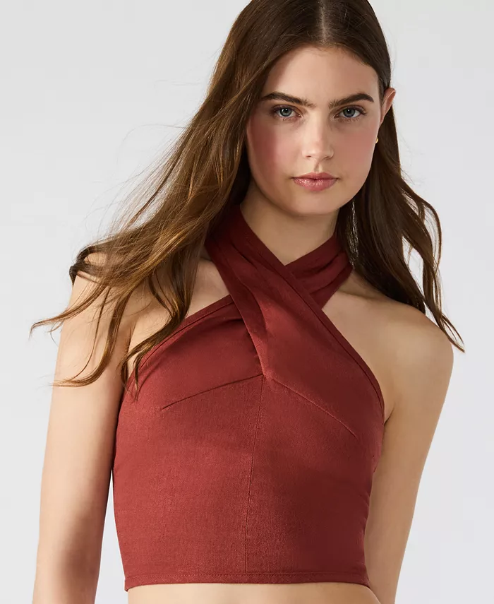 Женский укороченный топ-бюстье Winnie на запах Steve Madden, красный
Женский укороченный топ-бюстье Winnie на запах Steve Madden, красный