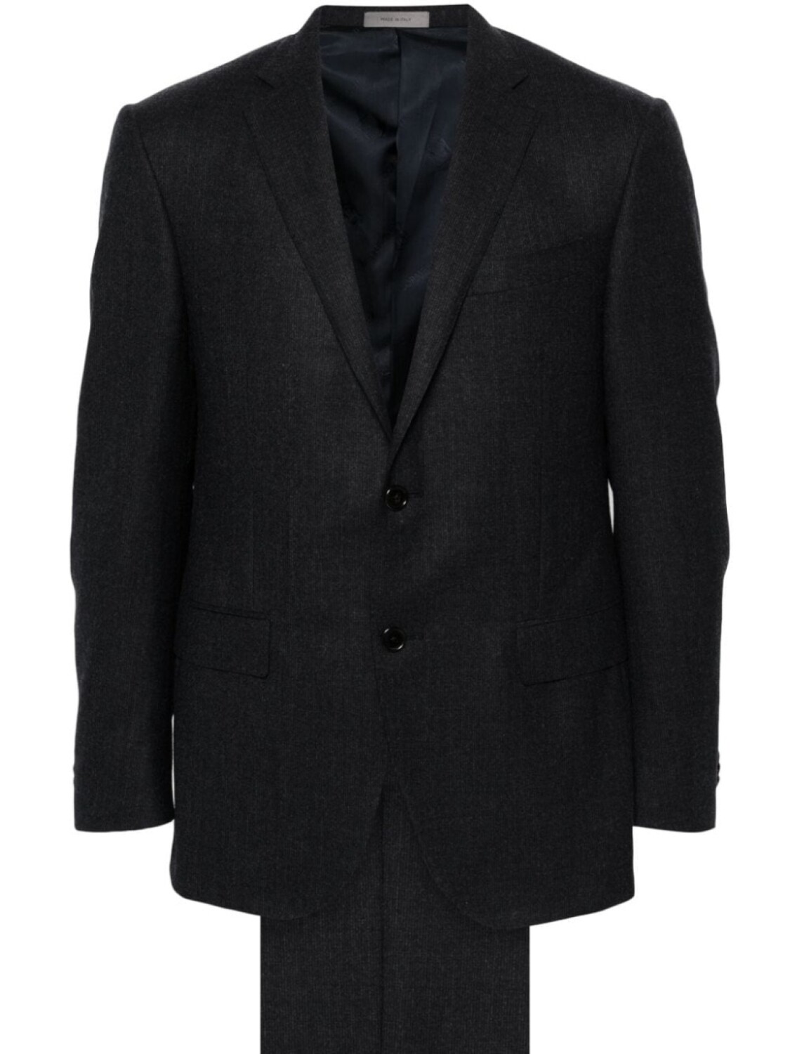 Corneliani однобортный костюм, серый 
Corneliani однобортный костюм, серый