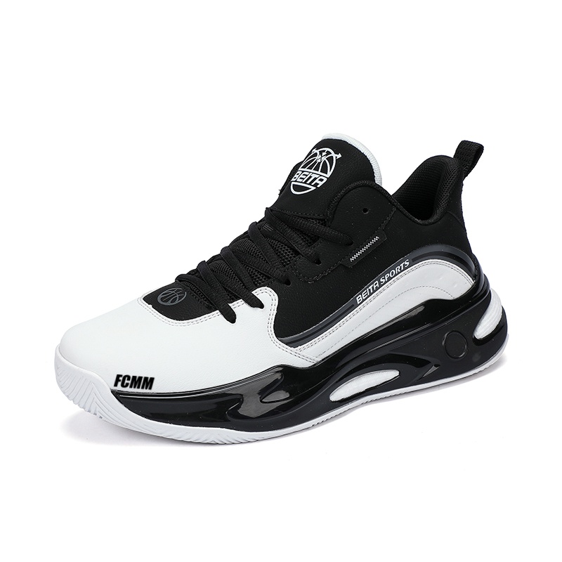 Баскетбольные кроссовки с противоскользящей подошвой, износостойкие, детские FCMM, белый/черный 
Баскетбольные кроссовки с противоскользящей подошвой, износостойкие, детские FCMM, белый/черный