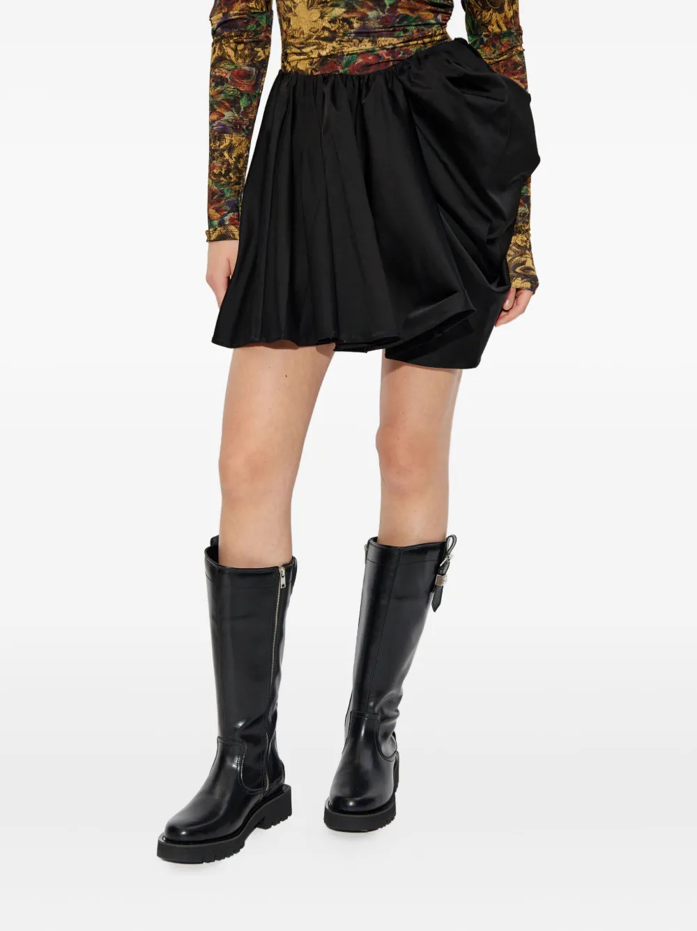 Драпированная мини-юбка Ganni, черный
Драпированная мини-юбка Ganni, черный