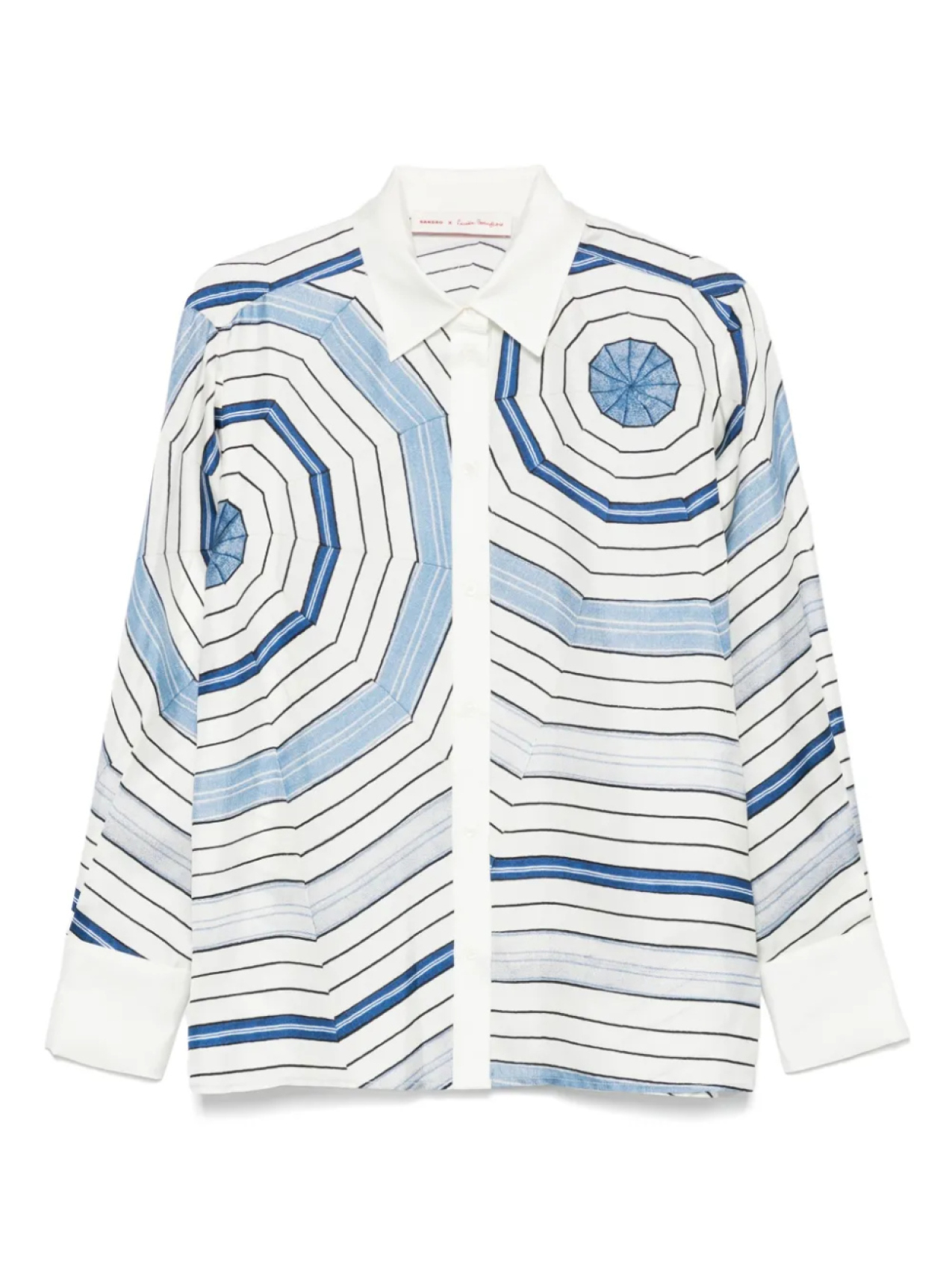 SANDRO шелковая рубашка с принтом, белый
SANDRO шелковая рубашка с принтом, белый