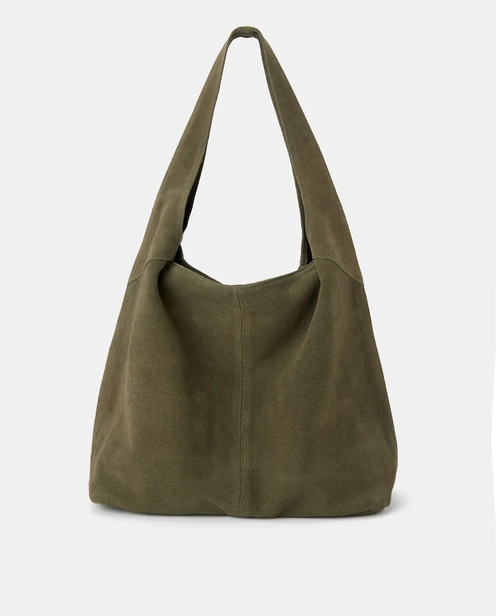 Кожаная сумка-хобо с молнией Easy Wear, хаки
Кожаная сумка-хобо с молнией Easy Wear, хаки