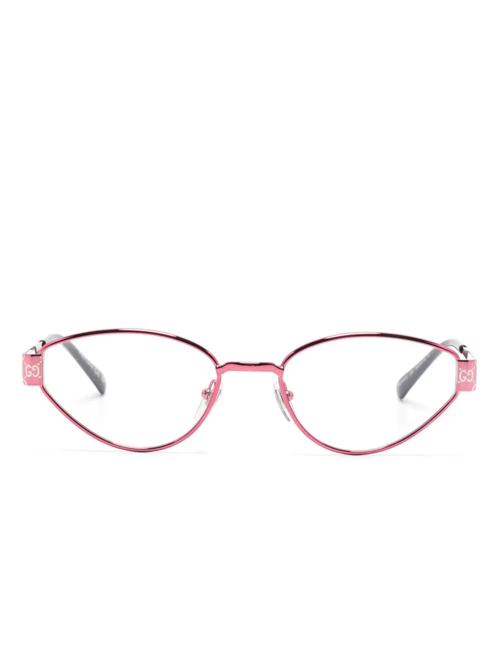 Очки в овальной оправе Gucci Eyewear, розовый 
Очки в овальной оправе Gucci Eyewear, розовый