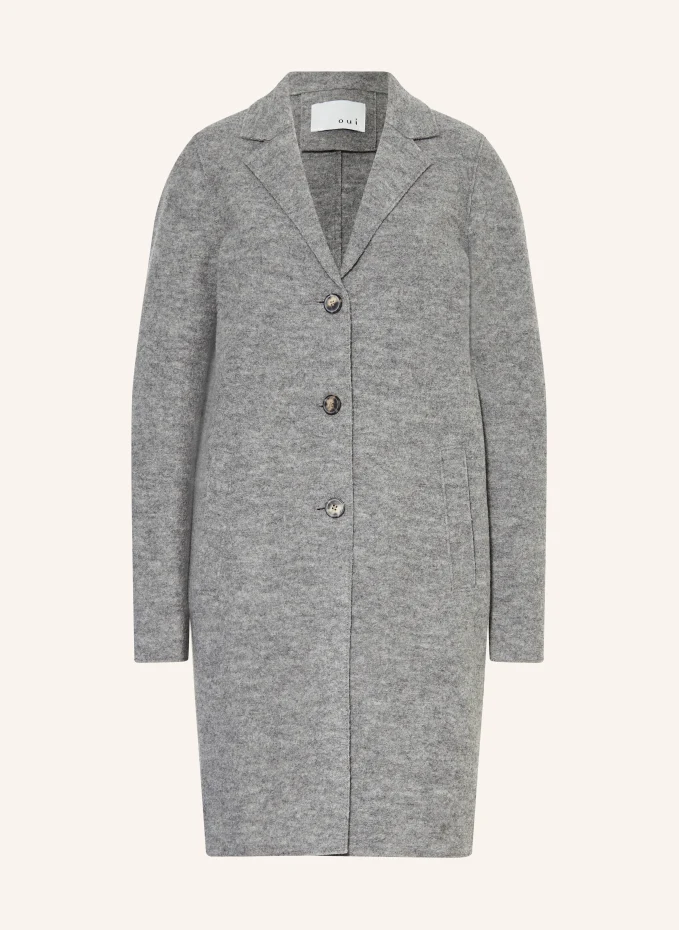 Шерстяное пальто Oui, серый
Шерстяное пальто Oui, серый