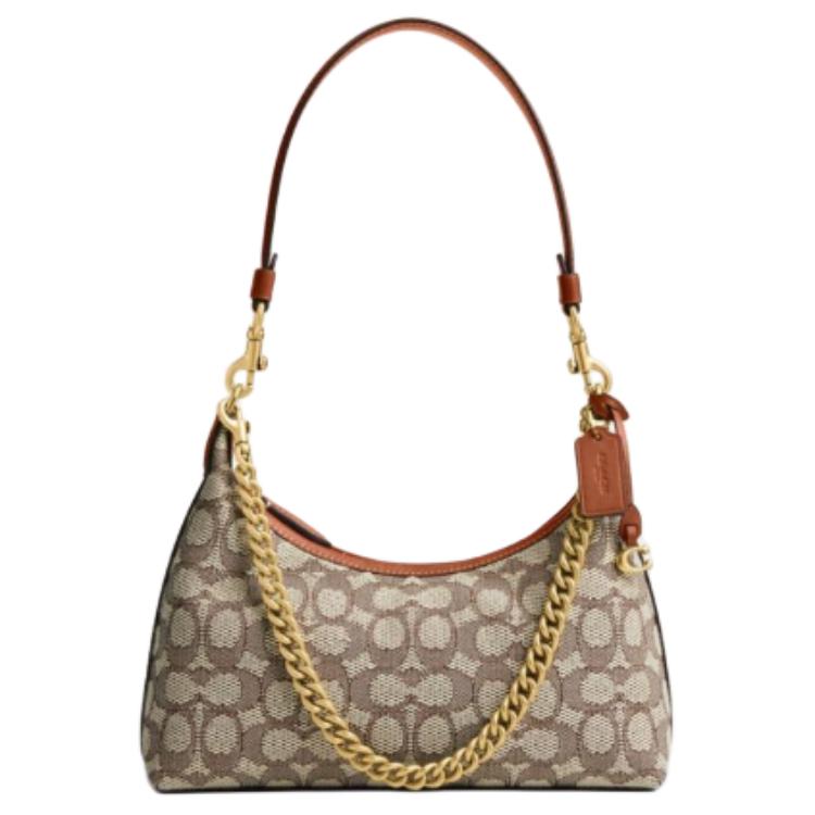 COACH Дамская кожаная сумка кроссбоди среднего размера с аппликацией из ткани и кожи
COACH Дамская кожаная сумка кроссбоди среднего размера с аппликацией из ткани и кожи