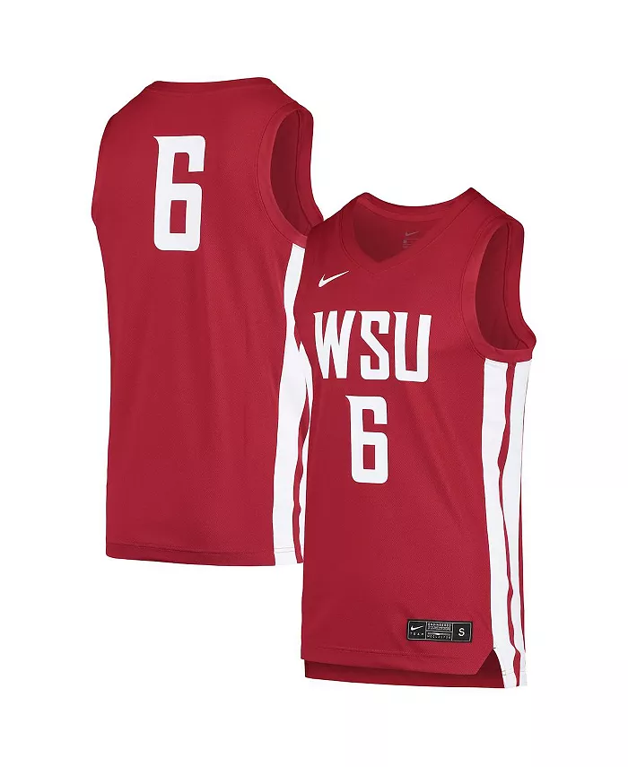Мужская баскетбольная майка №6 Crimson Washington State Cougars Nike
Мужская баскетбольная майка №6 Crimson Washington State Cougars Nike