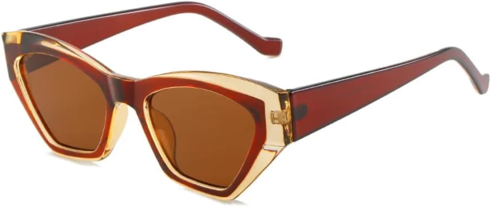 Популярные модные солнцезащитные очки в форме многоугольника неправильной формы «кошачий глаз» для женщин, в стиле ретро, двухцветные, с защитой от УФ-излучения UV400, для мужчин UUPTTPL, Brown Champagne Tea
Популярные модные солнцезащитные очки в форме многоугольника неправильной формы «кошачий глаз» для женщин, в стиле ретро, двухцветные, с защитой от УФ-излучения UV400, для мужчин UUPTTPL, Brown Champagne Tea