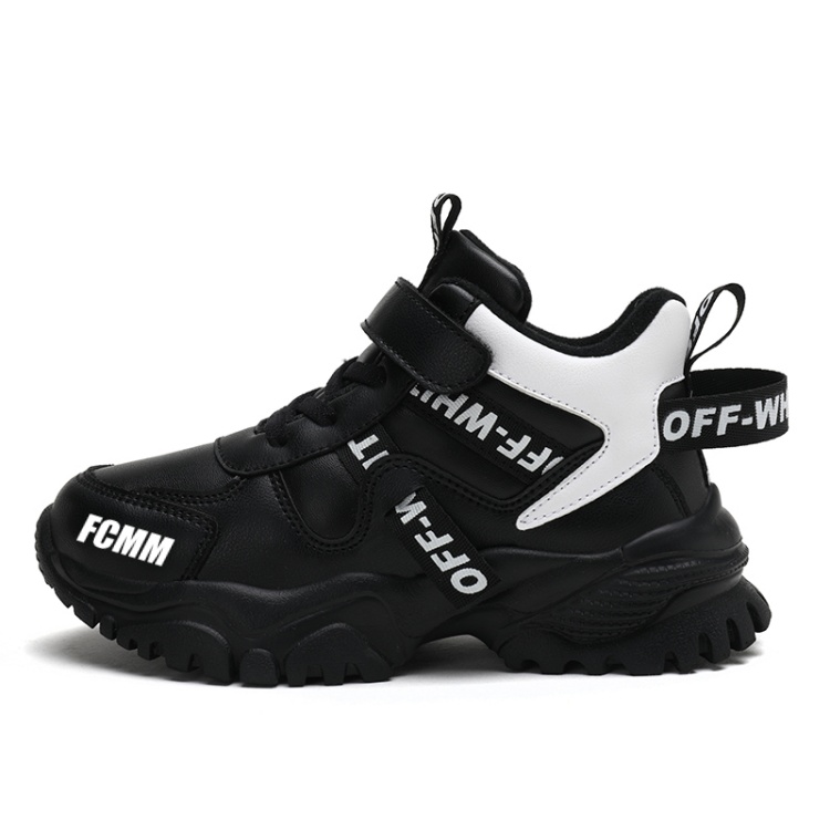 Противоскользящие износостойкие повседневные кроссовки средней высоты для детей FCMM, черный/белый
Противоскользящие износостойкие повседневные кроссовки средней высоты для детей FCMM, черный/белый