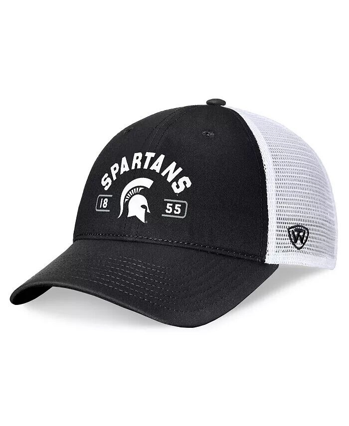Мужская черно-белая регулируемая шапка Michigan State Spartans Free Kick Trucker Top of the World
Мужская черно-белая регулируемая шапка Michigan State Spartans Free Kick Trucker Top of the World