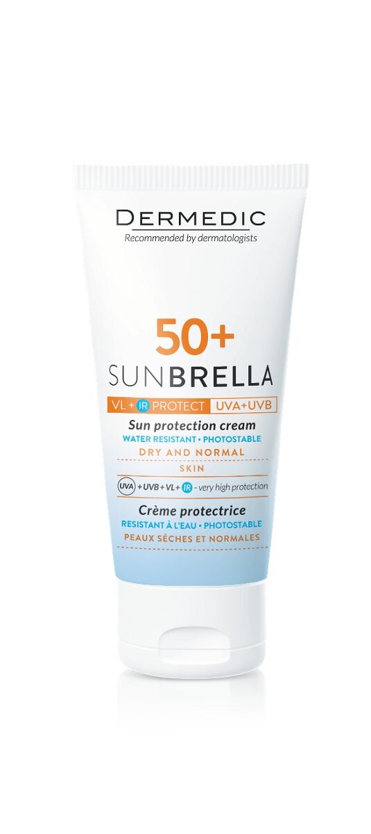 Dermedic, Sunbrella, защитный крем для лица для сухой и нормальной кожи, SPF50+, 50 г
Dermedic, Sunbrella, защитный крем для лица для сухой и нормальной кожи, SPF50+, 50 г