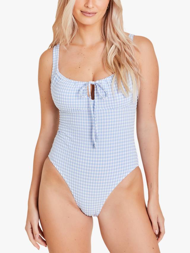 Купальник в клетку из пике Accessorize, Blue/White
Купальник в клетку из пике Accessorize, Blue/White