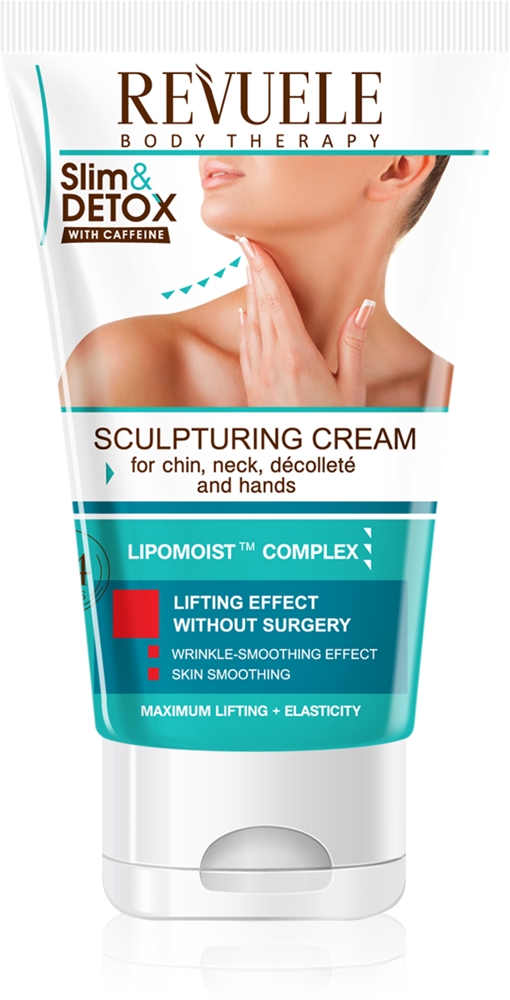 Крем для похудения и детоксикации с кофеином для шеи и зоны декольте Revuele, 150 мл
Крем для похудения и детоксикации с кофеином для шеи и зоны декольте Revuele, 150 мл