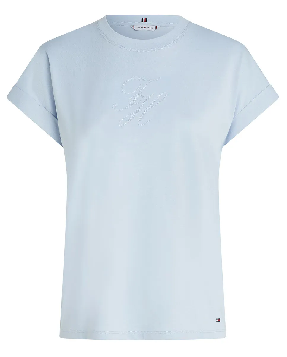 Женская футболка с коротким рукавом и вышитым атональным логотипом Tommy Hilfiger, светло-голубой
Женская футболка с коротким рукавом и вышитым атональным логотипом Tommy Hilfiger, светло-голубой