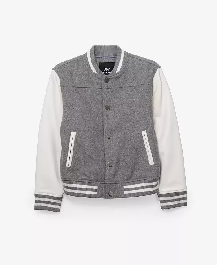 Вязаная бомбер-куртка для мальчиков с рукавами из зернистой PU-кожи XRAY, мультиколор
Вязаная бомбер-куртка для мальчиков с рукавами из зернистой PU-кожи XRAY, мультиколор