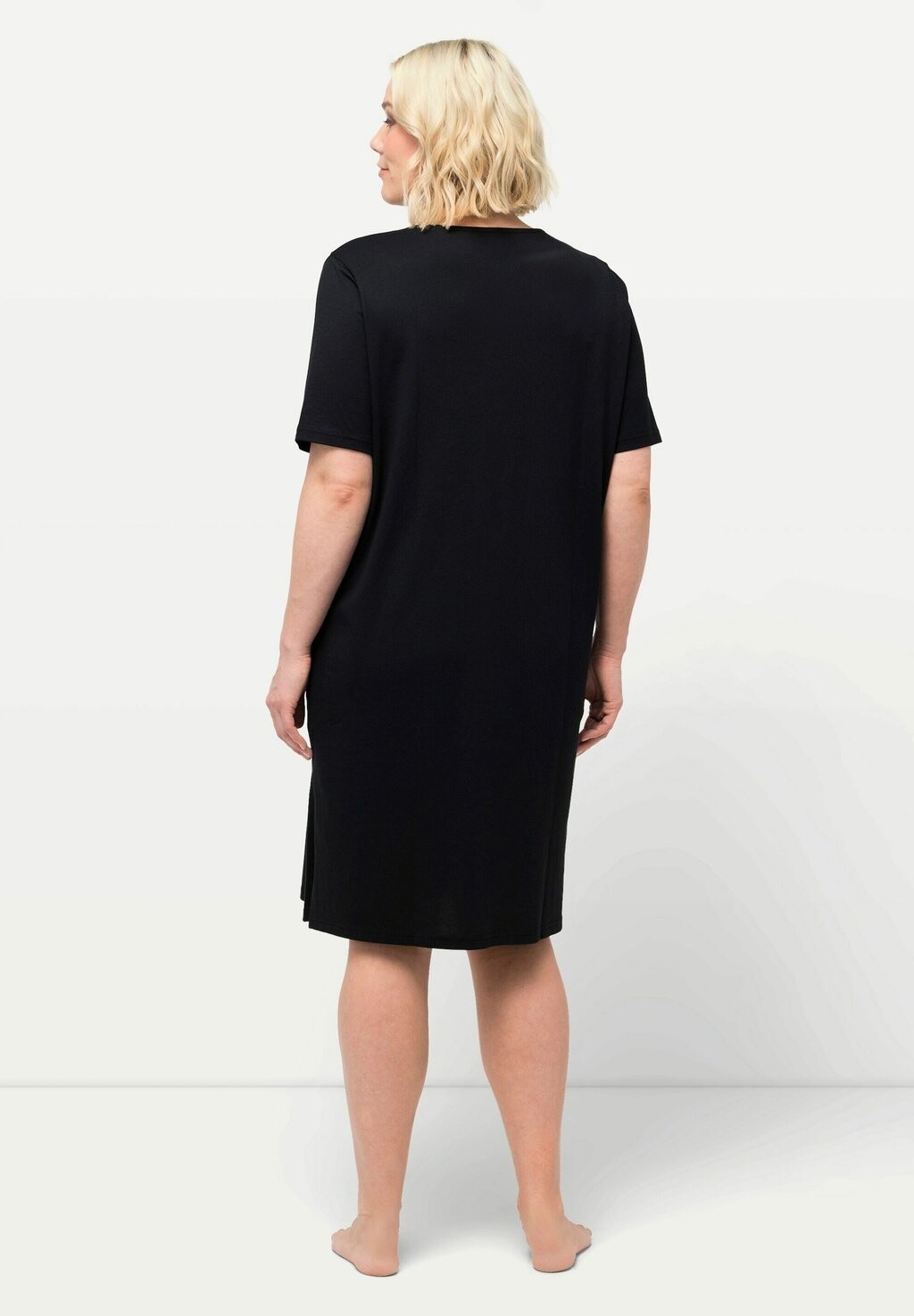 Ночная рубашка 2 PACK PATCHWORK Ulla Popken, черный 
Ночная рубашка 2 PACK PATCHWORK Ulla Popken, черный