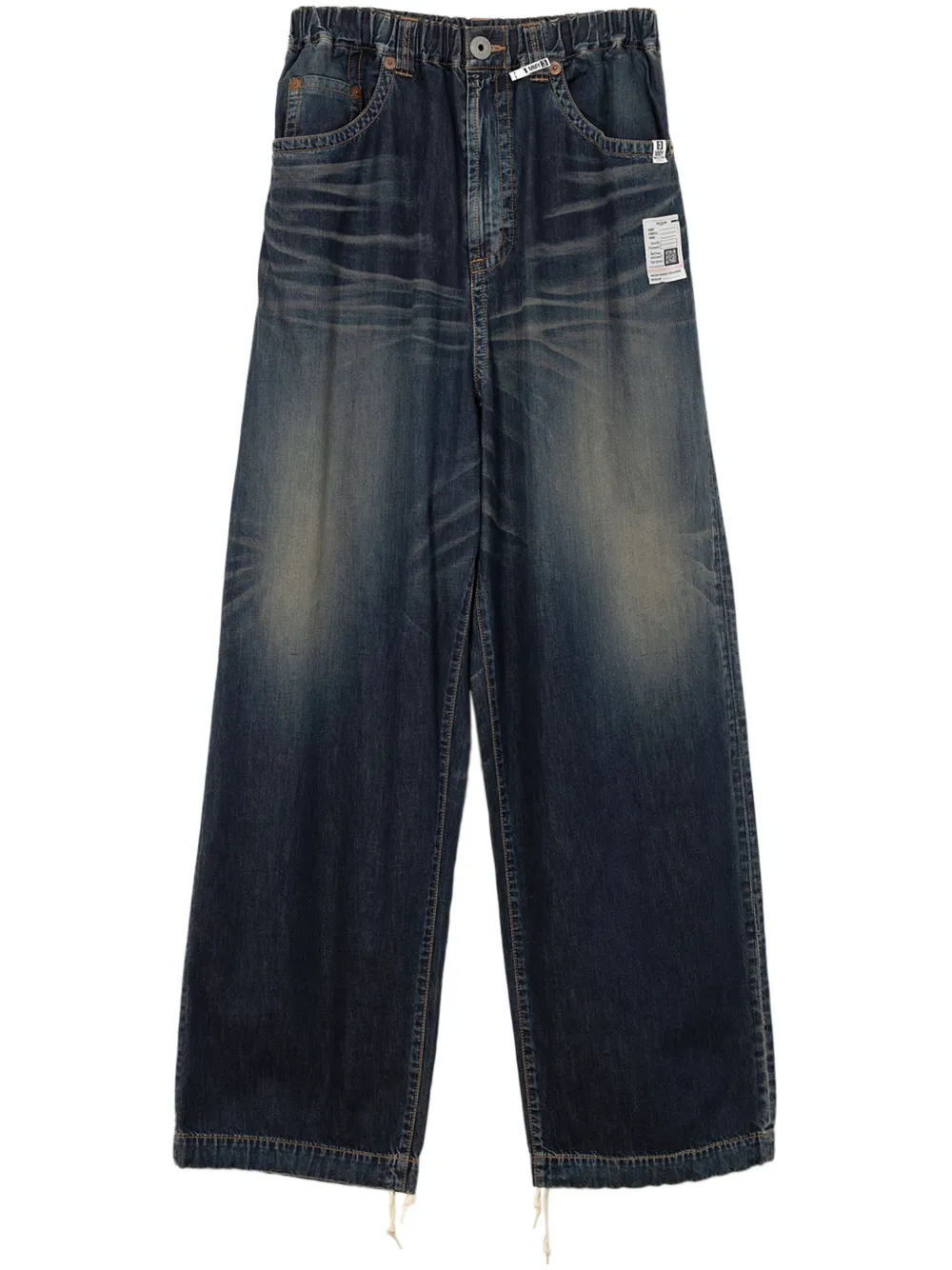 Широкие джинсы Maison Mihara Yasuhiro, синий 
Широкие джинсы Maison Mihara Yasuhiro, синий