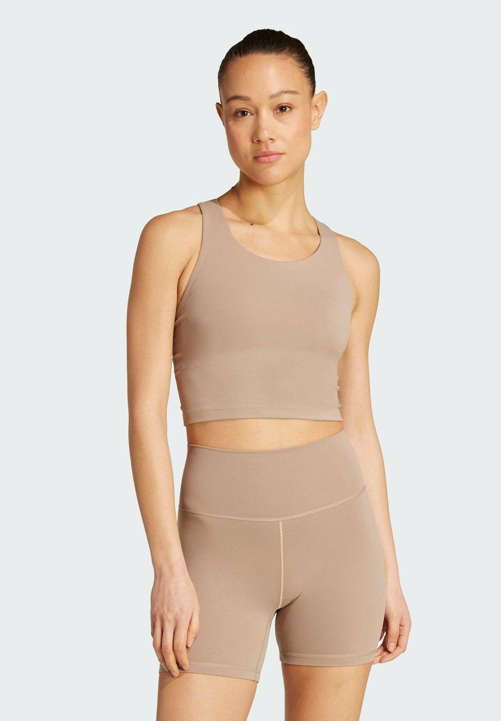 Спортивный бюстгальтер средней поддержки ALL ME Adidas Performance, светло-коричневый
Спортивный бюстгальтер средней поддержки ALL ME Adidas Performance, светло-коричневый