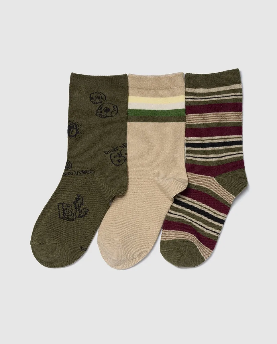 Набор из 3 детских носков с фантазийным рисунком Gap, мультиколор
Набор из 3 детских носков с фантазийным рисунком Gap, мультиколор