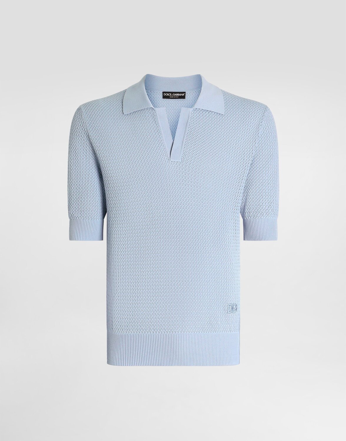 Поло из хлопка с микроузором Dolce & Gabbana, лазурный, Синий, Поло из хлопка с микроузором Dolce & Gabbana, лазурный
Поло из хлопка с микроузором Dolce & Gabbana, лазурный, Синий, Поло из хлопка с микроузором Dolce & Gabbana, лазурный