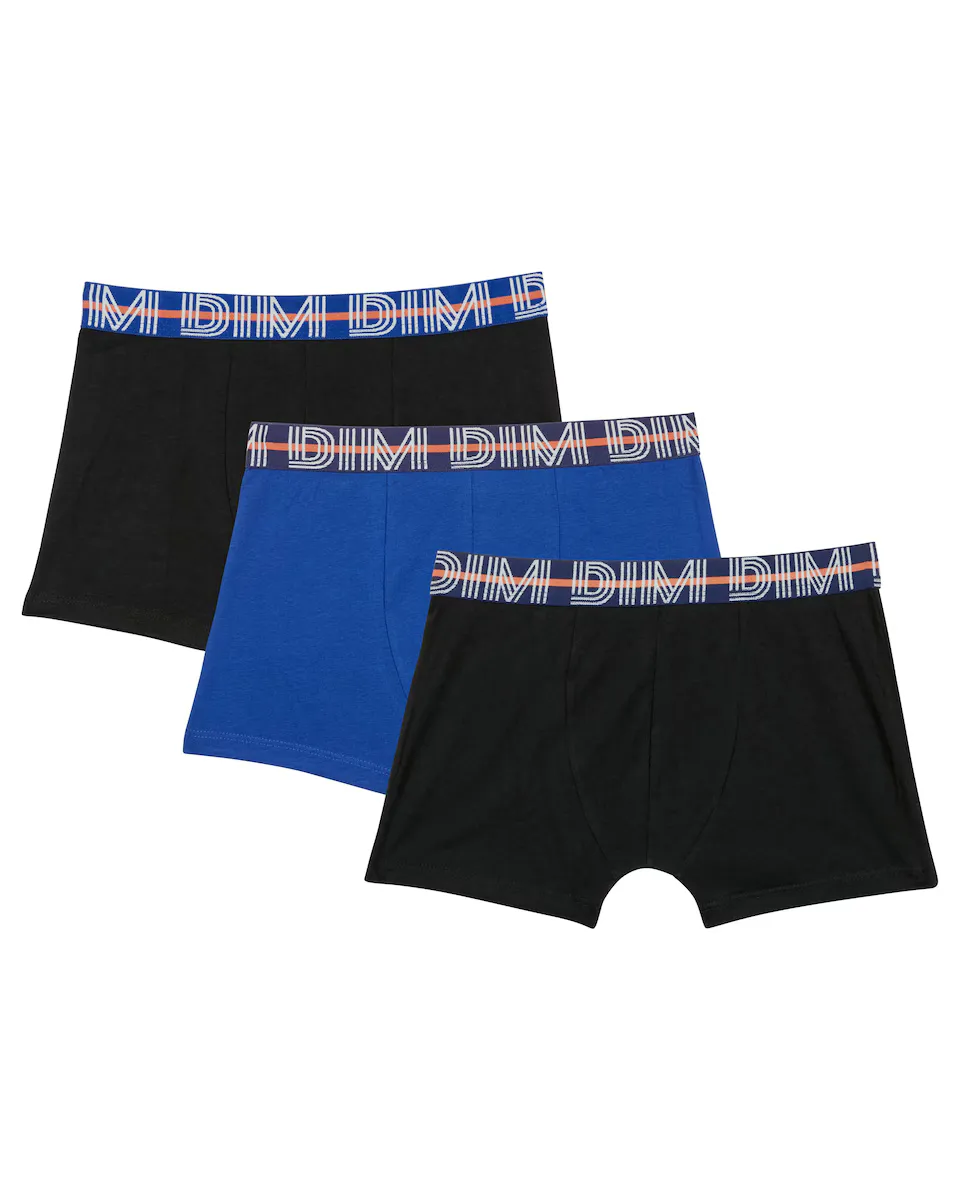 Набор из 3 боксеров для мальчиков с эластичной резинкой на поясе Dim, синий
Набор из 3 боксеров для мальчиков с эластичной резинкой на поясе Dim, синий