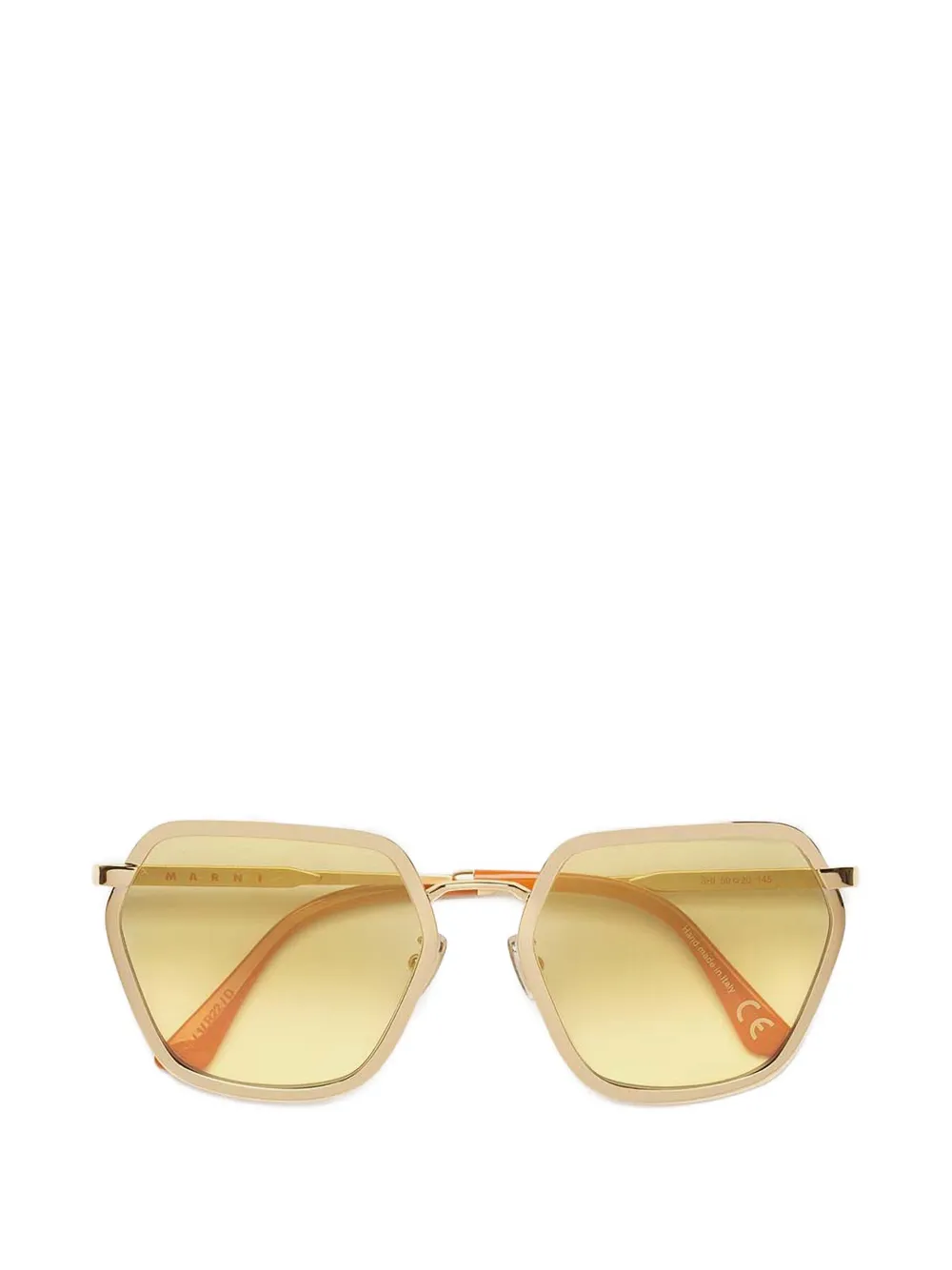Солнцезащитные очки с геометрической оправой Marni, золотой
Солнцезащитные очки с геометрической оправой Marni, золотой