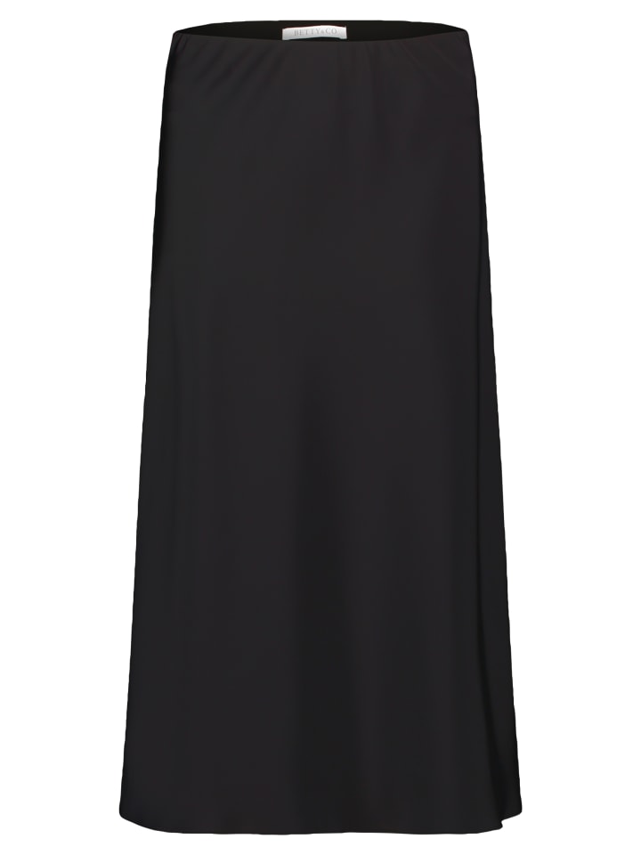 Юбка из атласа с эластичным поясом черного цвета BETTY & CO
Юбка из атласа с эластичным поясом черного цвета BETTY & CO