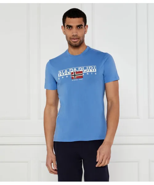Футболка s-aylmer-h62 Regular fit Napapijri, синий 
Футболка s-aylmer-h62 Regular fit Napapijri, синий