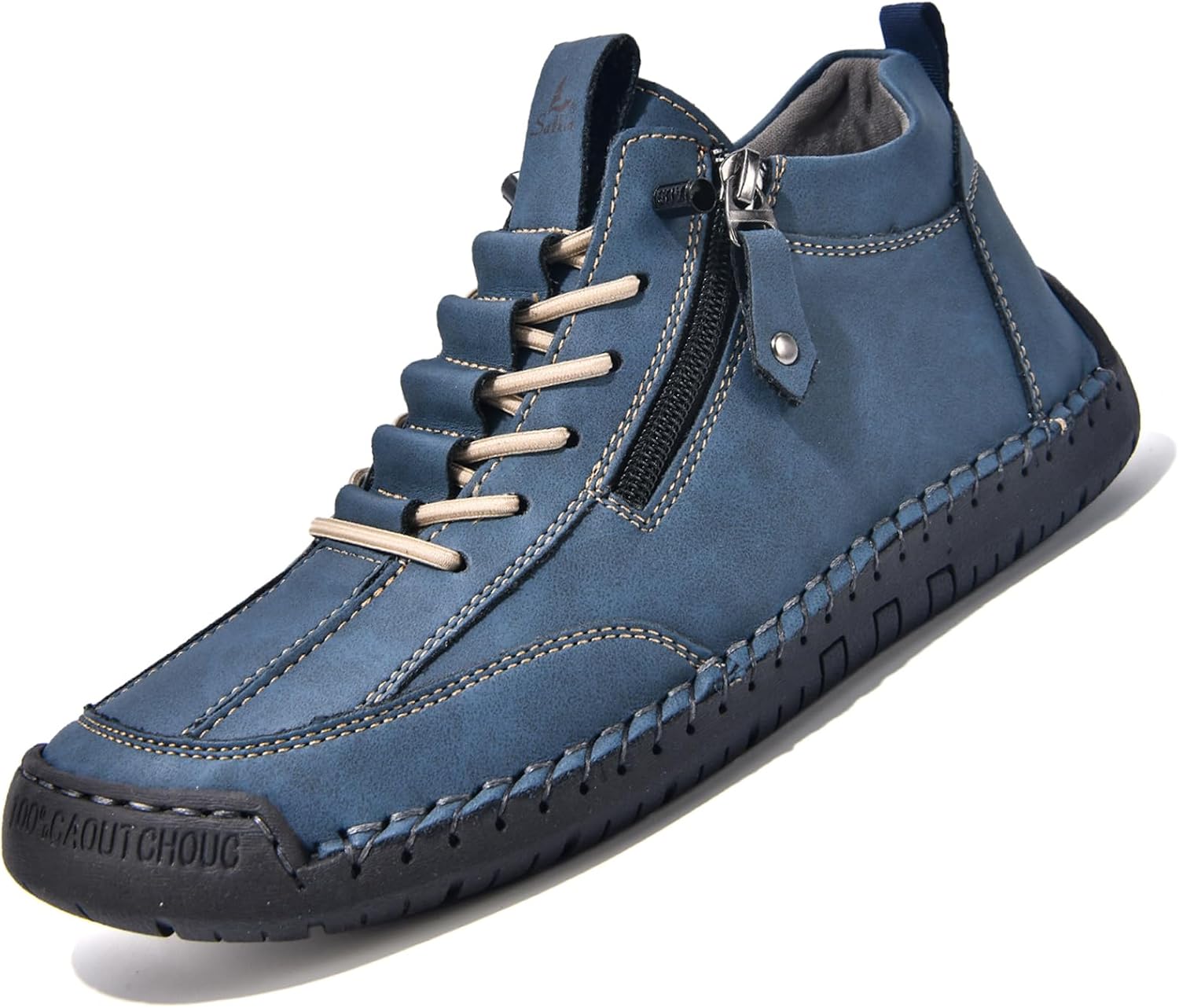 Мужские повседневные кожаные ботинки Чукка на щиколотку Средние по высоте Ручная работа С боковой молнией Слипоны Лоферы Легкие ботинки для ходьбы и вождения Devileyeze, синий
Мужские повседневные кожаные ботинки Чукка на щиколотку Средние по высоте Ручная работа С боковой молнией Слипоны Лоферы Легкие ботинки для ходьбы и вождения Devileyeze, синий