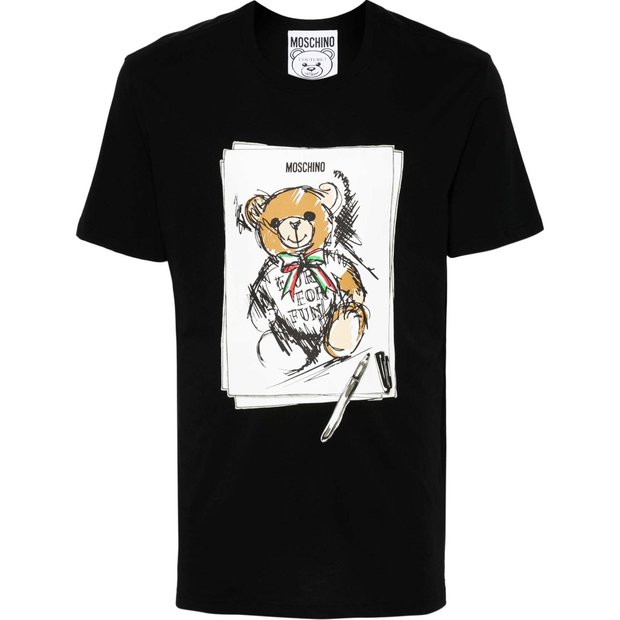 Футболка с плюшевым мишкой MOSCHINO, черный
Футболка с плюшевым мишкой MOSCHINO, черный