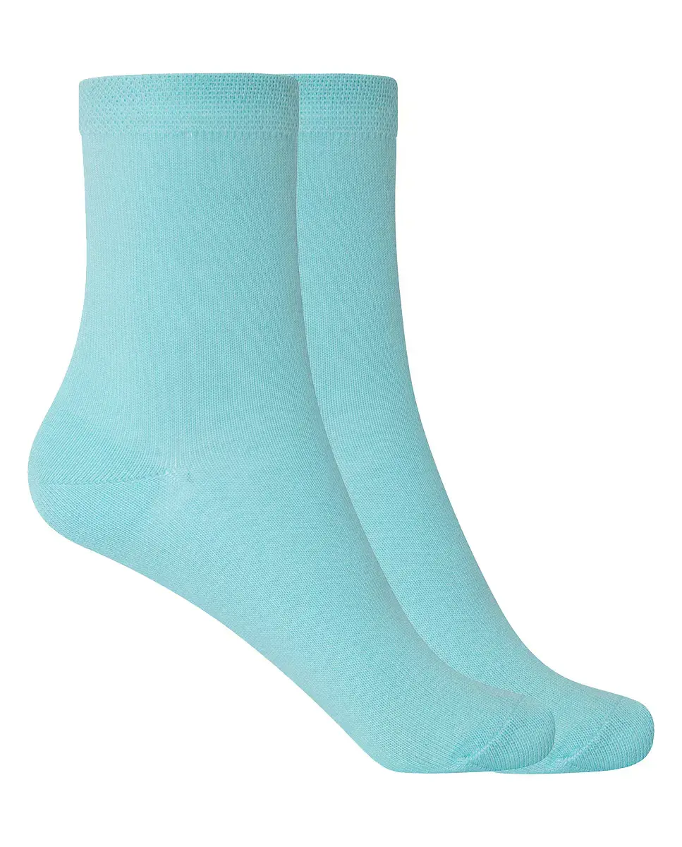 В упаковке 2 пары однотонных женских носков из хлопка Punto Blanco, светло-голубой
В упаковке 2 пары однотонных женских носков из хлопка Punto Blanco, светло-голубой