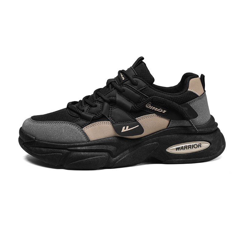 Износостойкие кроссовки для увеличения роста, низкие, массивные, мужские WARRIOR, Black Gray
Износостойкие кроссовки для увеличения роста, низкие, массивные, мужские WARRIOR, Black Gray
