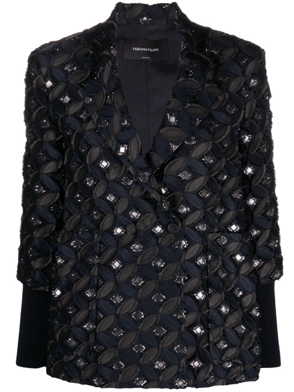 Двубортный блейзер Fabiana Filippi, синий
Двубортный блейзер Fabiana Filippi, синий