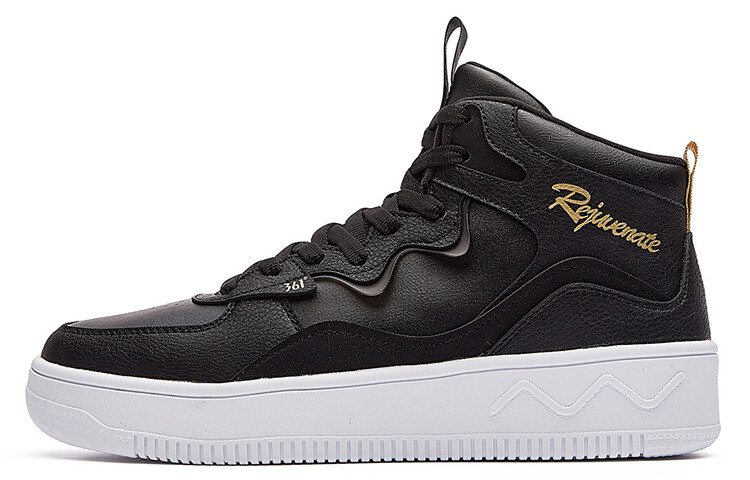 Кеды мужские, обувь для скейтбординга высокая черный/золотой 361°
Кеды мужские, обувь для скейтбординга высокая черный/золотой 361°