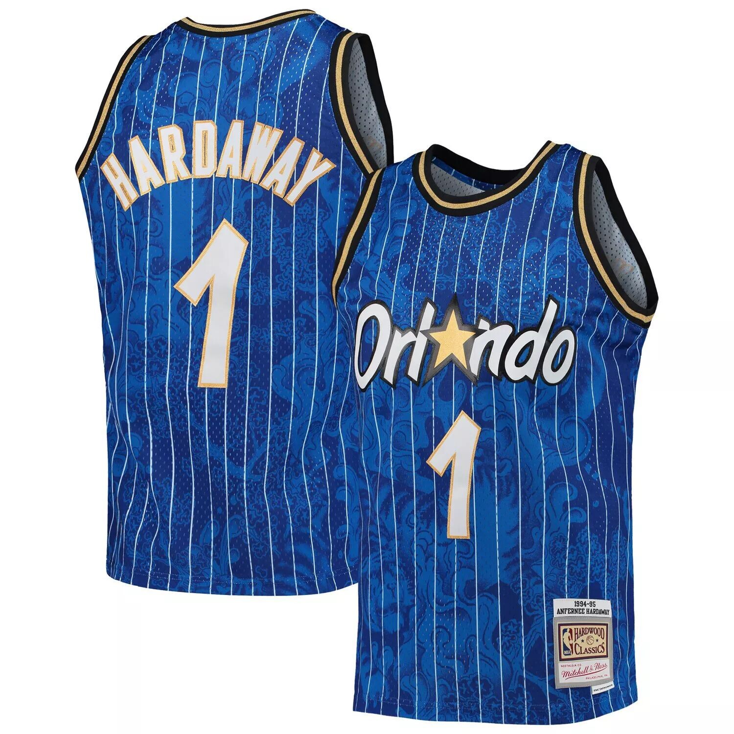 Мужская майка Mitchell & Ness Penny Hardaway Blue Orlando Magic Hardwood Classics 1994-95 Lunar New Year Swingman Jersey
Мужская майка Mitchell & Ness Penny Hardaway Blue Orlando Magic Hardwood Classics 1994-95 Lunar New Year Swingman Jersey