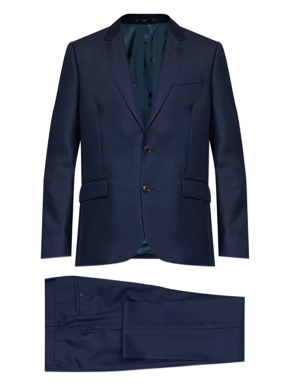 Синий костюм на пуговицах Paul Smith
Синий костюм на пуговицах Paul Smith