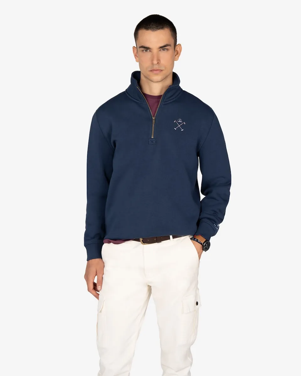 Мужская толстовка с высоким воротником и хлопковой молнией Harper & Neyer, синий
Мужская толстовка с высоким воротником и хлопковой молнией Harper & Neyer, синий