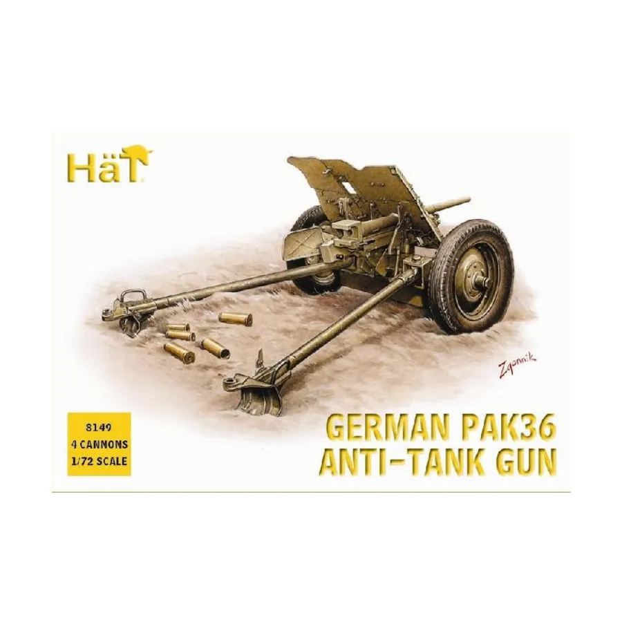 Немецкая противотанковая пушка PaK 36, Historical Plastic Military Figures - WWII (1:72) (Hat Industries)
Немецкая противотанковая пушка PaK 36, Historical Plastic Military Figures - WWII (1:72) (Hat Industries)