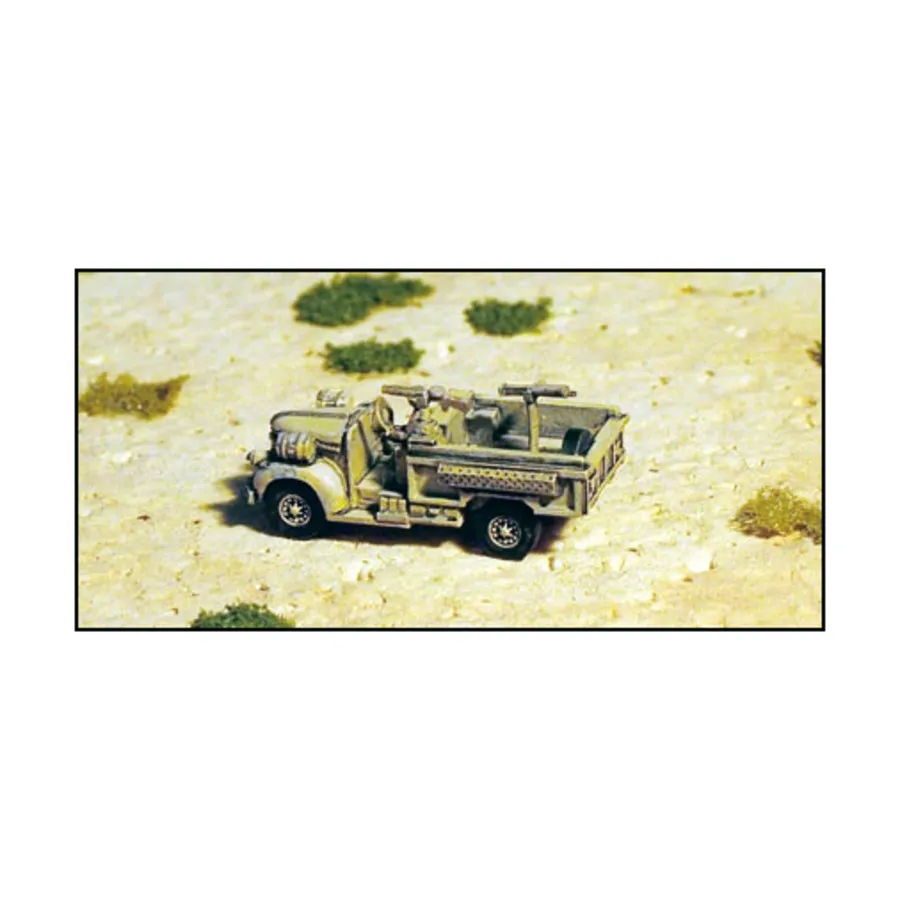 Грузовик Chevy LRDG мощностью 30 центнеров, WWII Micro Armour - United Kingdom - Softskins and APC's (1:285)
Грузовик Chevy LRDG мощностью 30 центнеров, WWII Micro Armour - United Kingdom - Softskins and APC's (1:285)