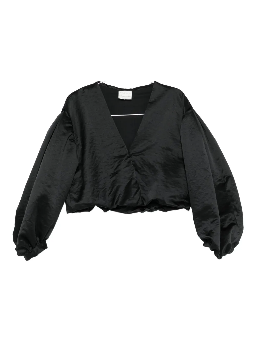 Блузка с объемными рукавами и V-образным вырезом Forte Forte, черный
Блузка с объемными рукавами и V-образным вырезом Forte Forte, черный