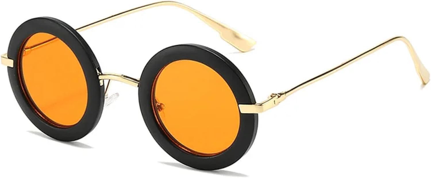 Солнцезащитные очки с защитой от УФ-излучения UV400 | Круглые, в стиле панк | Для женщин и мужчин | Для занятий спортом на открытом воздухе и вождения DSVIGF, Black-orange
Солнцезащитные очки с защитой от УФ-излучения UV400 | Круглые, в стиле панк | Для женщин и мужчин | Для занятий спортом на открытом воздухе и вождения DSVIGF, Black-orange