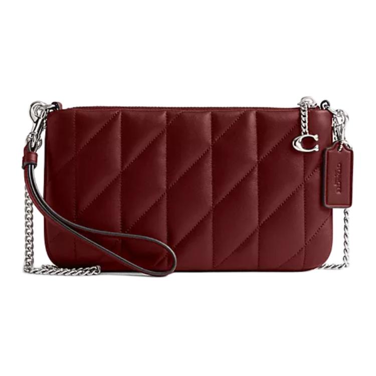 COACH Кожаный клатч из нубука малый женский бордовый
COACH Кожаный клатч из нубука малый женский бордовый